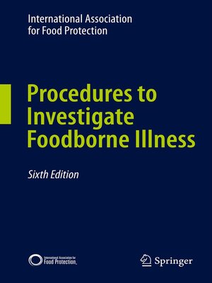 cover image of Procedures to Investigate Foodborne Illness